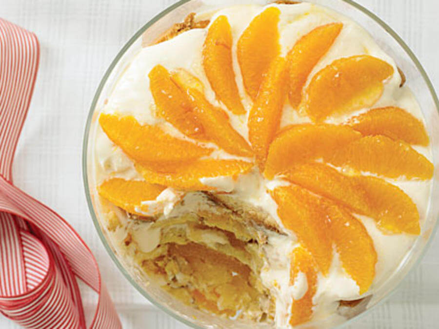  Trifle με μαρμελάδα πορτοκάλι